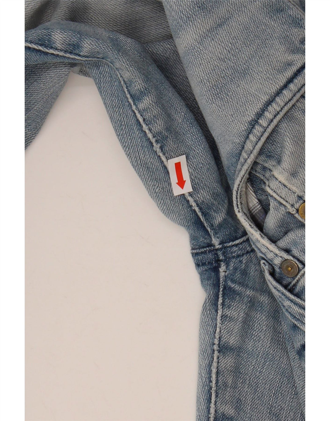 Blugi drepti pentru femei CALVIN KLEIN W28 L28 Bumbac albastru