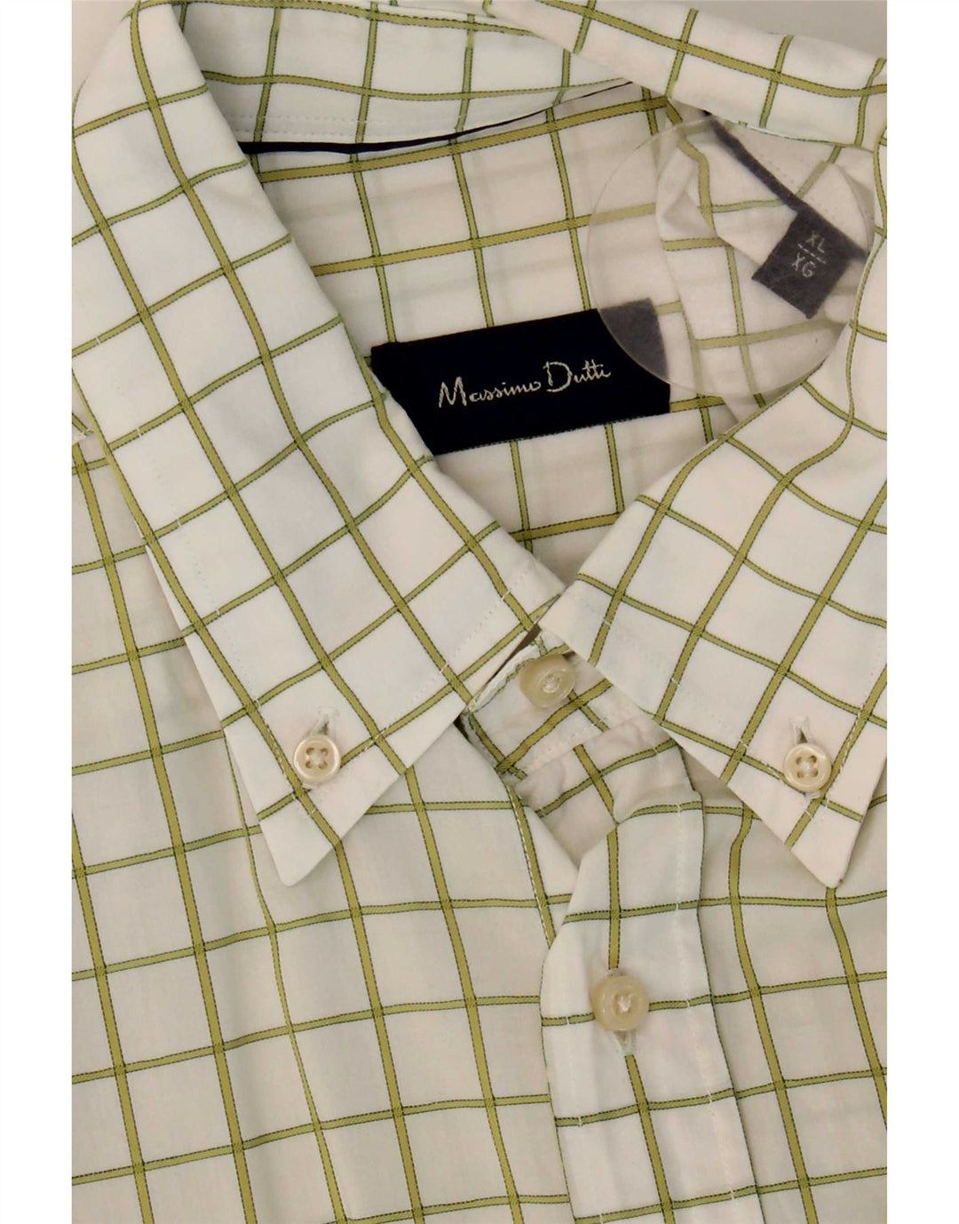 Cămașă Massimo Dutti pentru bărbați, XL, cu carouri albe