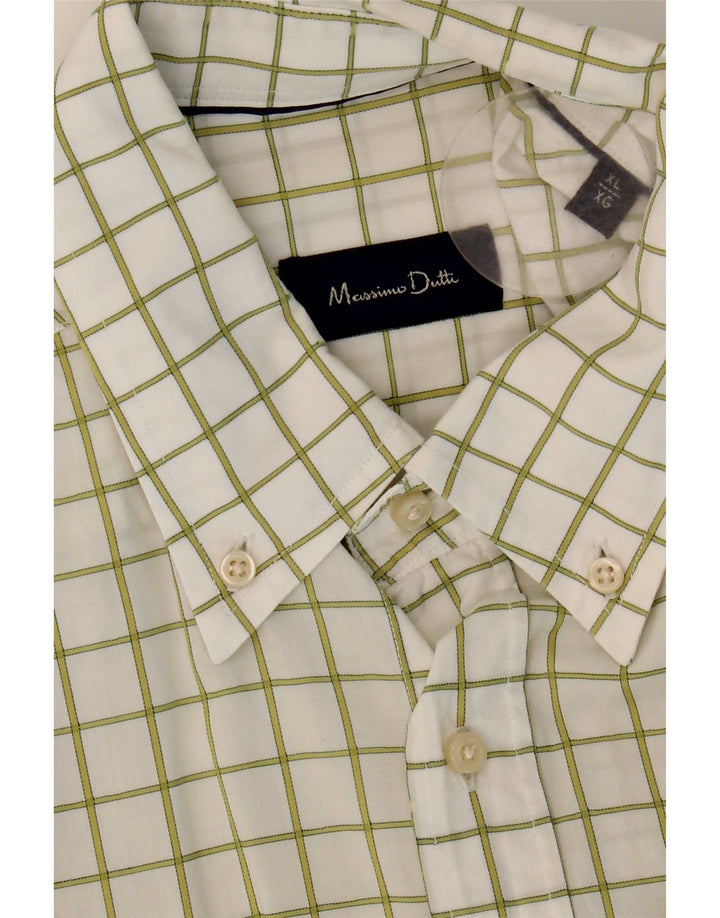 Cămașă Massimo Dutti pentru bărbați, XL, cu carouri albe