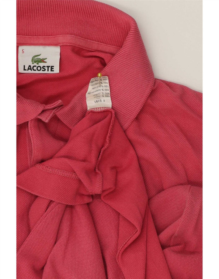 Tricou polo Lacoste pentru bărbați mărimea 5 mare bumbac roz