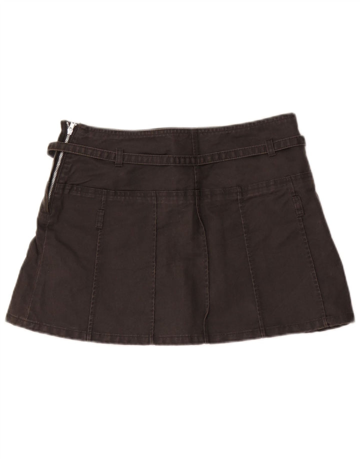 Fusta Mini Zara Femei Mic W26 Poliuretan Negru