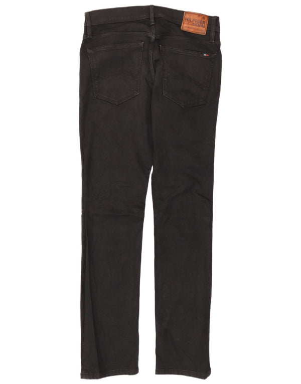 Blugi drepti pentru bărbați Tommy Hilfiger W32 L32 bumbac negru