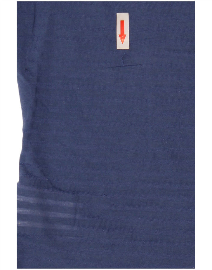 Superdry Womens Graphic T-Shirt Top UK 10 Small Blue Polyester