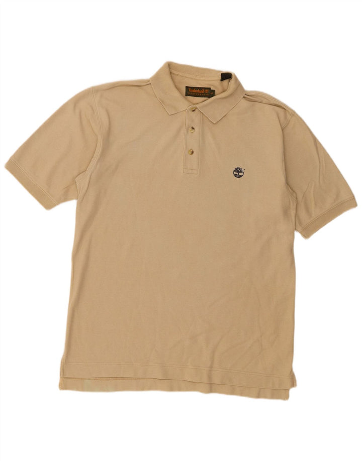 Tricou polo pentru bărbați Timberland, bumbac, bej mic