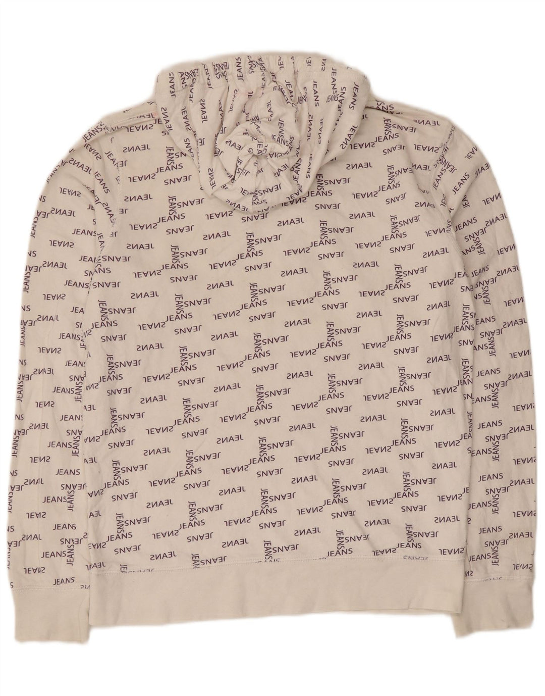 Jack & Jones Pulover cu glugă grafic pentru bărbați, bumbac alb mediu