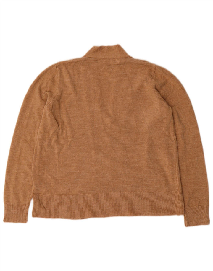 Pulover cardigan deschis pentru femei Marks & Spencer UK 12 Medium Bej Acrilic