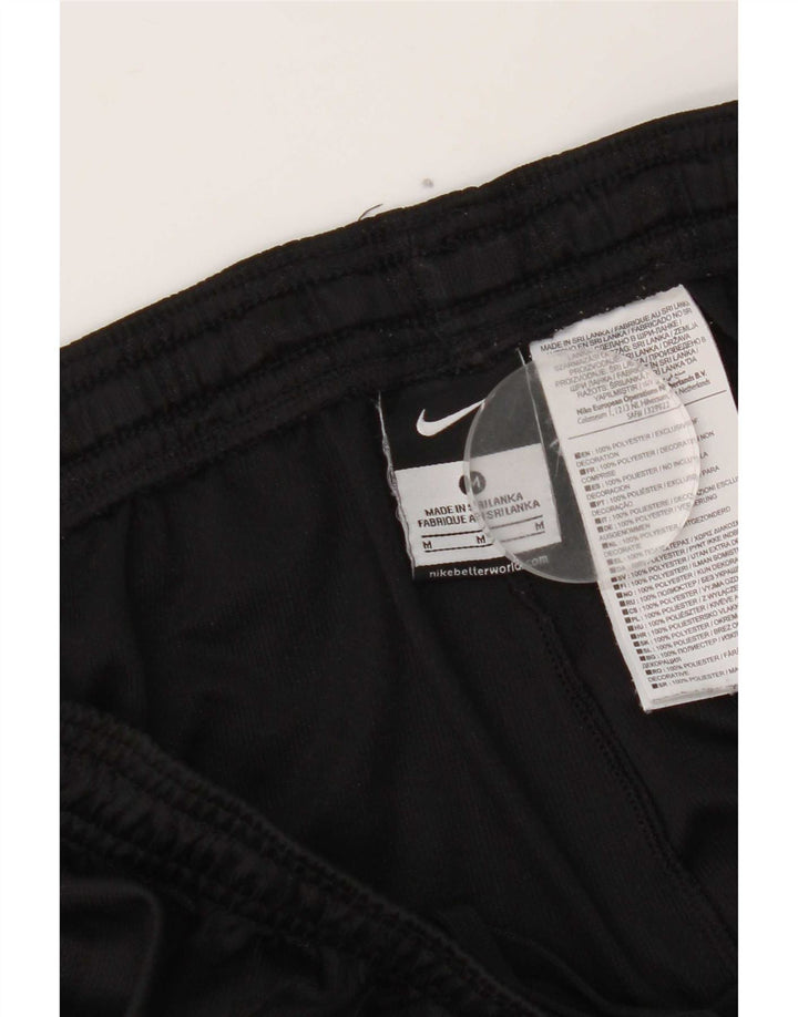 Pantaloni scurți sport Nike pentru bărbați, poliester cu dungi negre medii