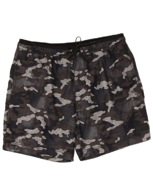 Pantaloni scurți de înot Superdry pentru bărbați, mari, multicolor, din poliester de camuflaj