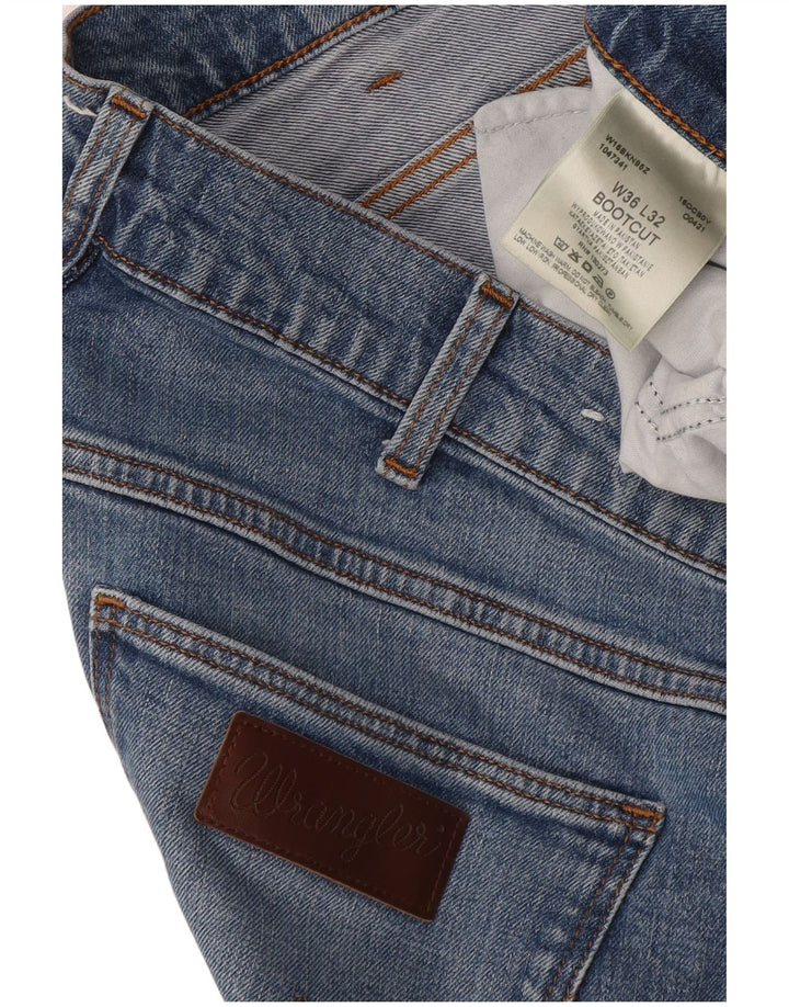 Blugi pentru bărbați Bootcut Wrangler W36 L32 Bumbac albastru
