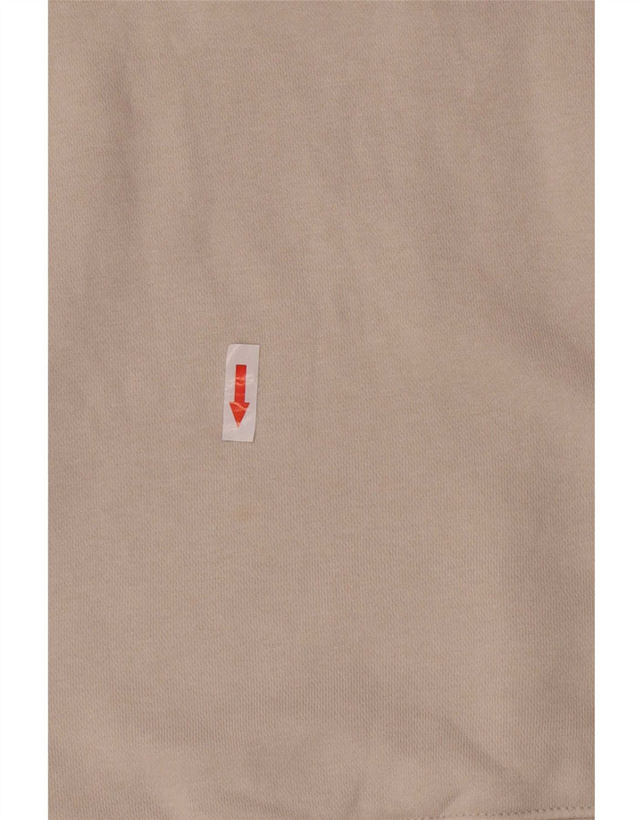 Pulover Nike pentru bărbați, cu fermoar, cu gât, din bumbac alb mediu