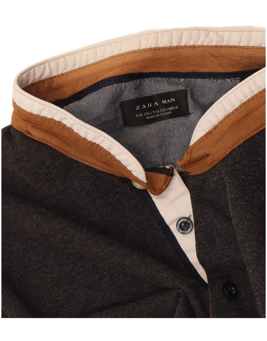 Tricou polo pentru bărbați Zara 2XL gri