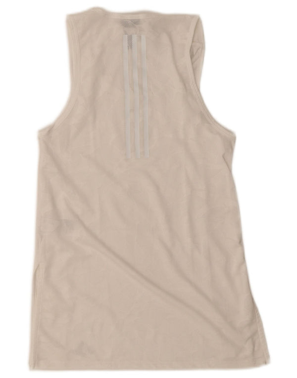Adidas Womens Vest Top UK 4/6 XS White Polyester