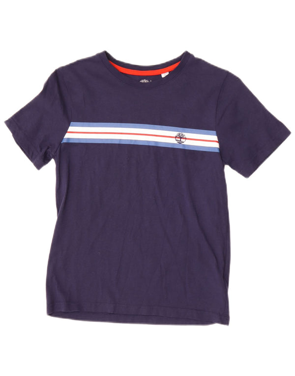 Tricou Timberland pentru baieti Top 11-12 ani XS bleumarin bumbac color bloc