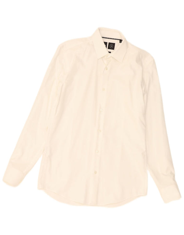 Cămașă pentru bărbați Hugo Boss Slim Fit Mărimea 14 1/2 37 Bumbac alb mic