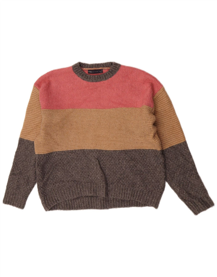 Pulover pentru femei Marks & Spencer cu decolteu triplu UK 12 mediu multicolor