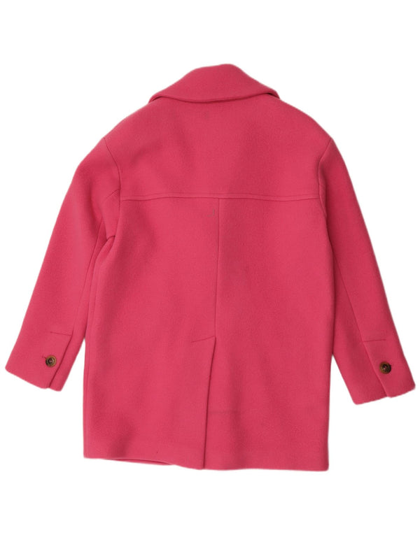 Palton supradimensionat pentru femei Pinko, cu două piept, UK 6 XS, lână roz