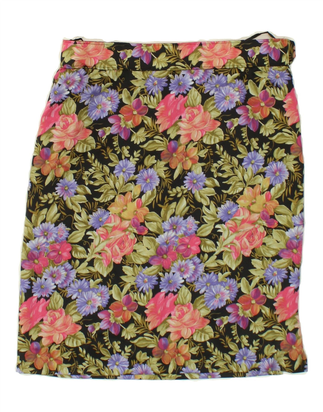 VINTAGE Womens Straight Skirt W28 Medium  Multicoloured Floral Vintage Vintage and Second-Hand Vintage from Messina Hembry 
