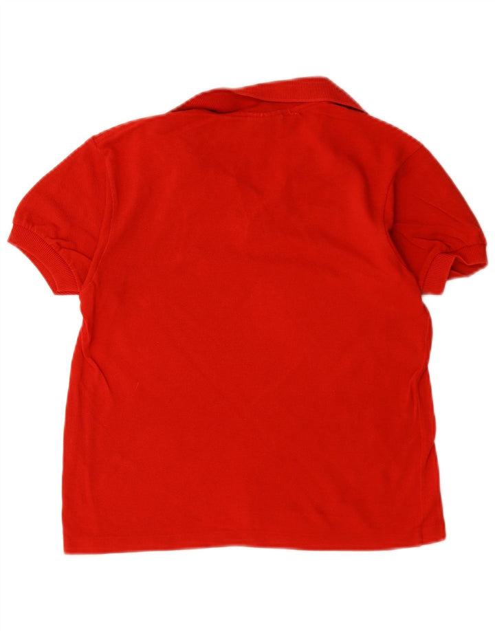 Tricou polo Lacoste pentru baieti 9-10 ani bumbac rosu