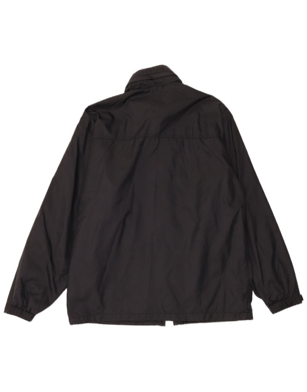 Jachetă de vânt cu glugă Fila pentru bărbați UK 40 Poliamidă neagră mare