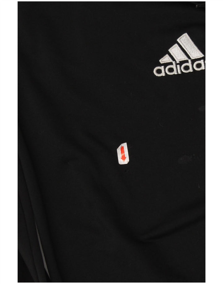 ADIDAS Mens Tracksuit Trousers Joggers Small  Black Polyester