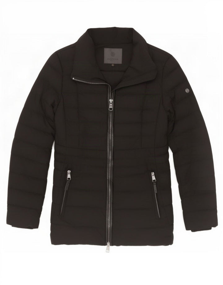 Jachetă căptușită pentru femei Massimo Dutti UK 10 Poliester negru mic