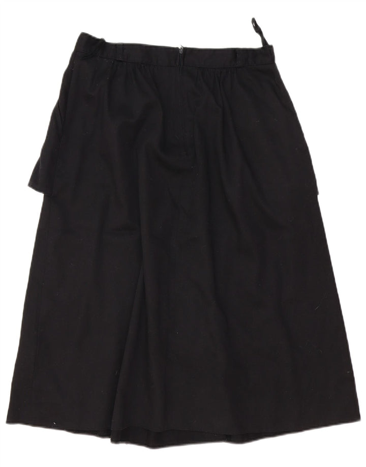 VINTAGE Womens A-Line Skirt W30 Medium Black