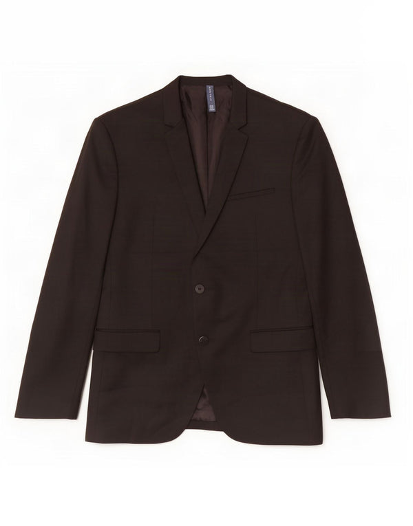 Blazer pentru bărbați Zara cu 2 nasturi EU 50 Poliester mediu negru