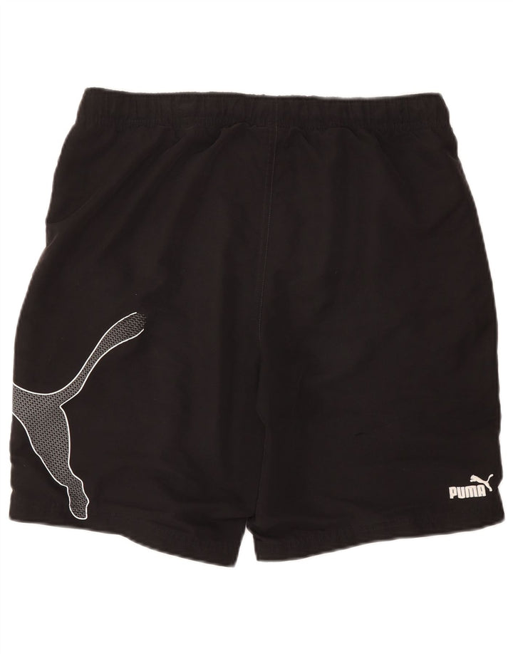 Pantaloni scurți sport grafic Puma pentru bărbați, mediu negru