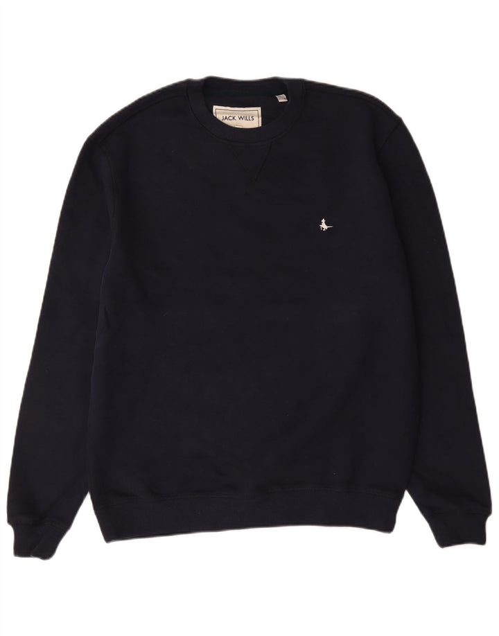 Pulover pentru bărbați Jack Wills Pulover mic din bumbac bleumarin