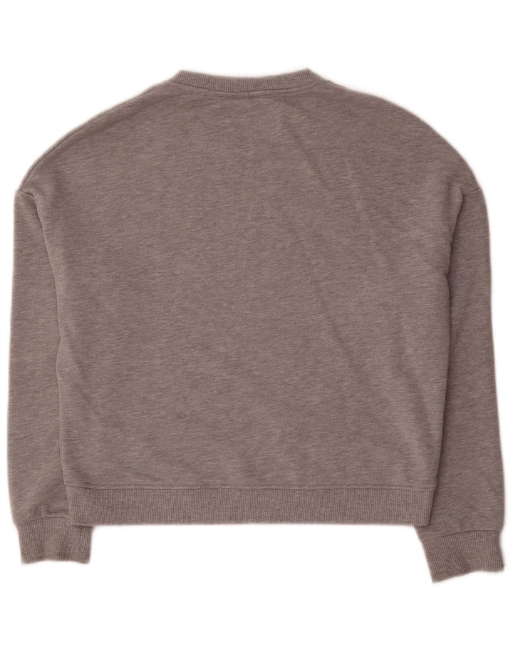 Pulover Pyrex pentru femei, crop supradimensionat, cu grafică, UK 10, gri mic