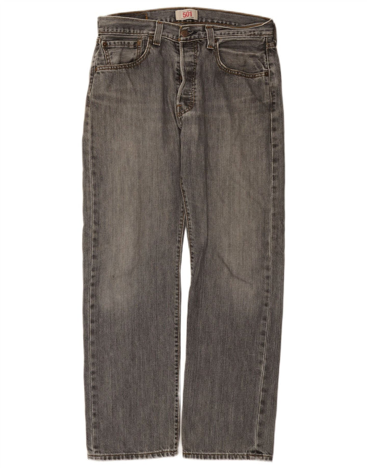 Blugi drepti pentru bărbați Levi's 501 W33 L30 gri