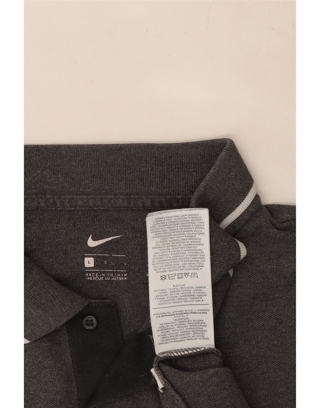 Tricou polo Nike pentru bărbați, mare, gri, bumbac
