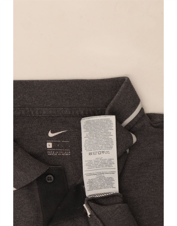 Tricou polo Nike pentru bărbați, mare, gri, bumbac