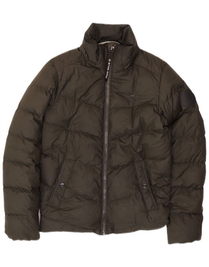 Jachetă căptușită G-STAR pentru bărbați, cu o formă lejeră, UK 34 XS Kaki