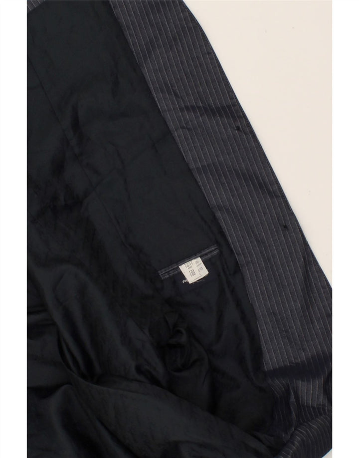 LES COPAINS Boys 2 Button Blazer Jacket 10-11 Years Navy Blue Striped Vintage Les Copains and Second-Hand Les Copains from Messina Hembry 