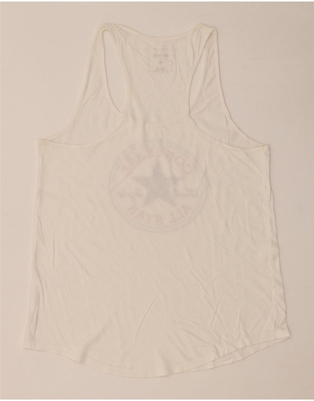 CONVERSE pentru femei Chuck Taylor Graphic Vest Vest Top UK 12 Medium White