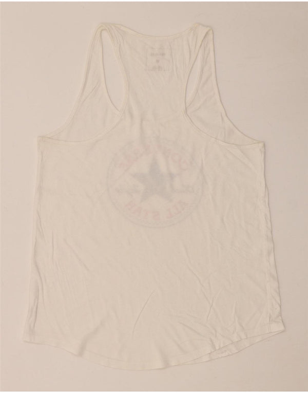 CONVERSE pentru femei Chuck Taylor Graphic Vest Vest Top UK 12 Medium White