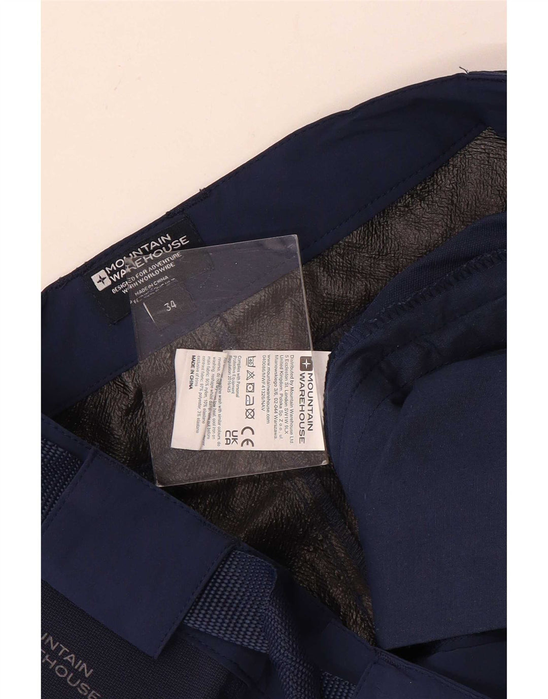 Pantaloni scurți cargo pentru bărbați Mountain Warehouse W34 poliester mari bleumarin