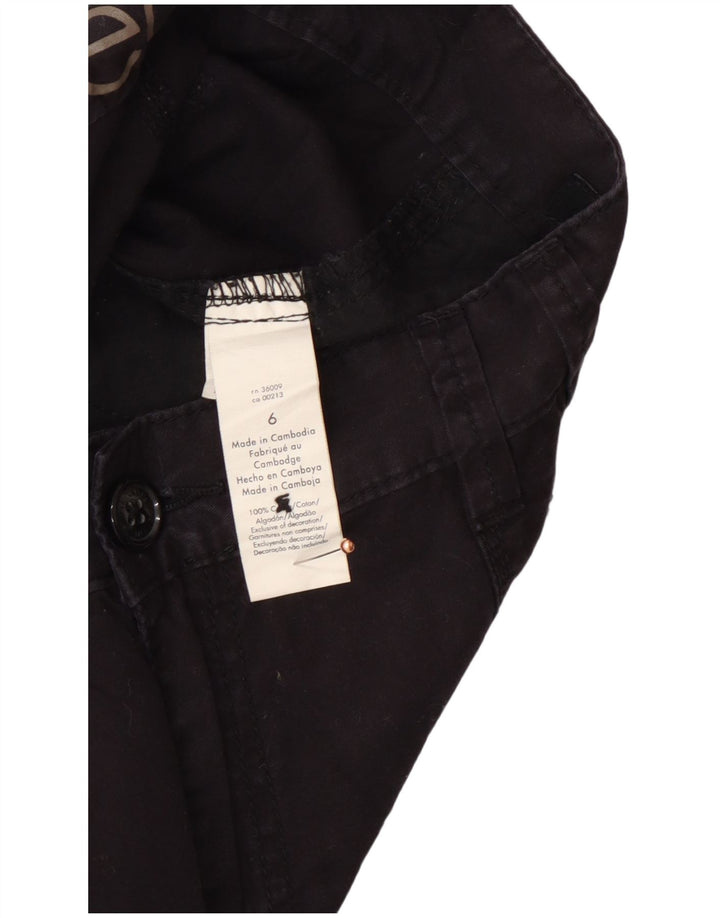 Pantaloni scurti cargo pentru femei CALVIN KLEIN US 6 Medium W30 bumbac negru