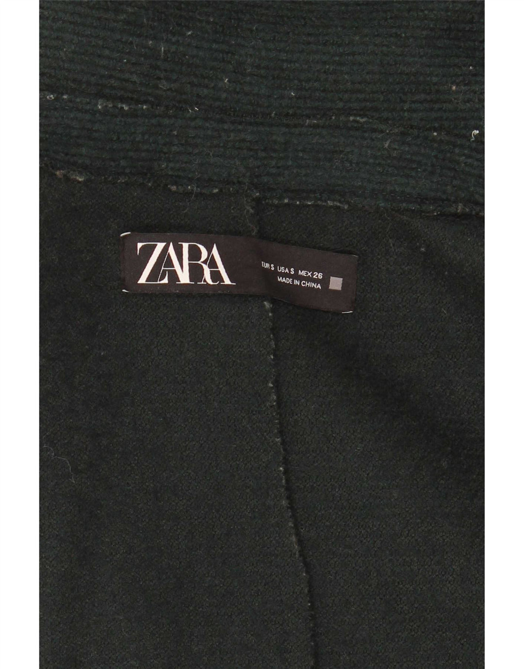 Palton supradimensionat pentru femei Zara UK 10, verde mic