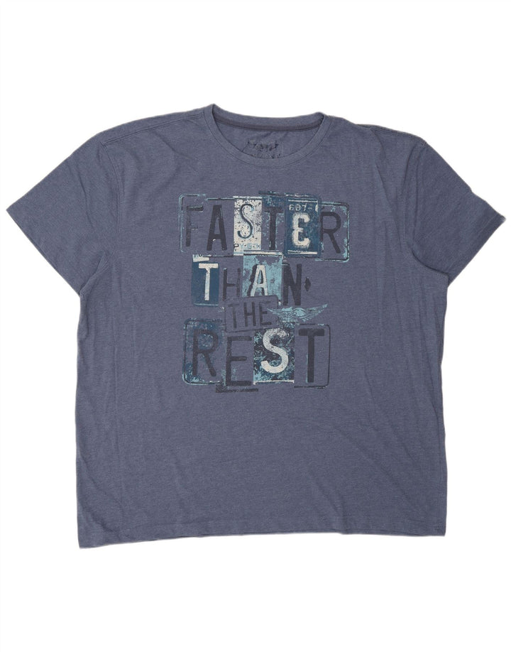 Tricou grafic pentru bărbați ARIZONA Top 3XL Bumbac bleumarin