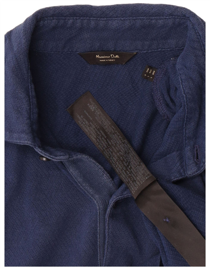 Tricou polo Massimo Dutti pentru bărbați, mare, albastru, bumbac