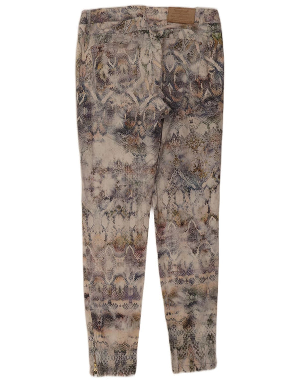 Pantaloni chino slim pentru femei Zara Medium L28 L27 Multicolor Animal Print