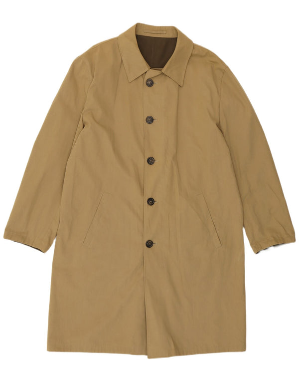 Pardesiu moale reversibil pentru bărbați Ermenegildo Zegna IT 54 2XL Kaki Poliester