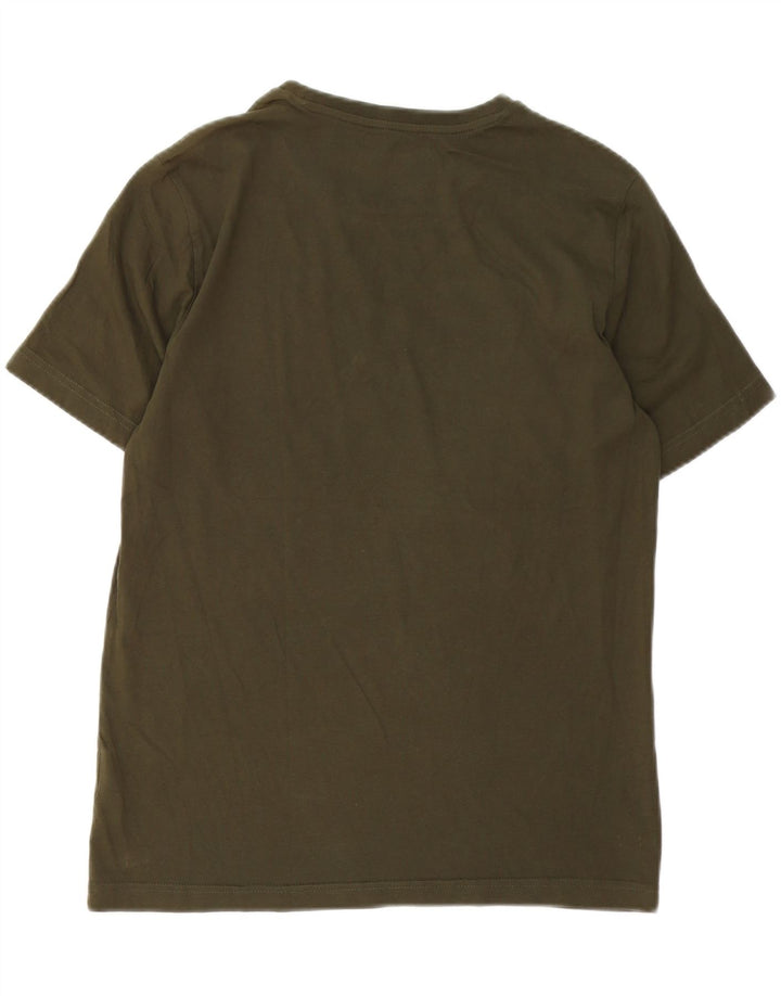 Tricou grafic PUMA pentru bărbați Top mic din bumbac verde