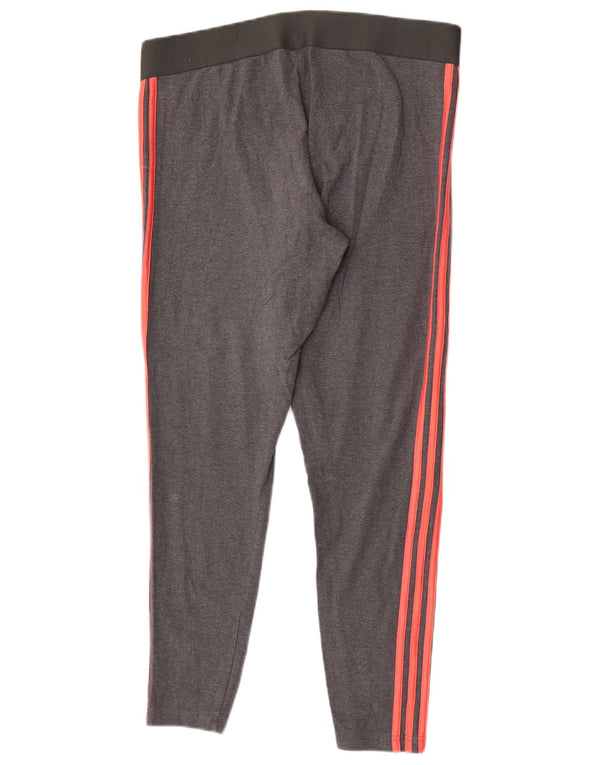 Leggings pentru femei Adidas XL bumbac gri