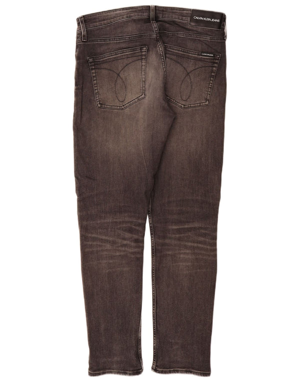 Blugi slim pentru bărbați Calvin Klein W34 L32 bumbac gri