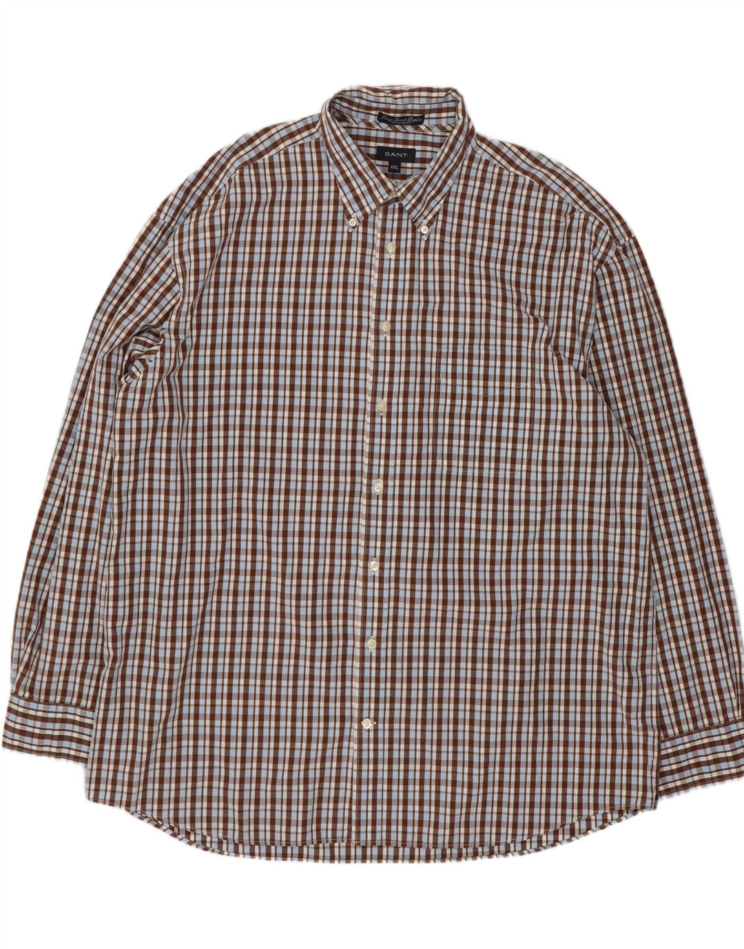 Cămașă Gant pentru bărbați, cu tăiere obișnuită, 3XL, maro, din bumbac
