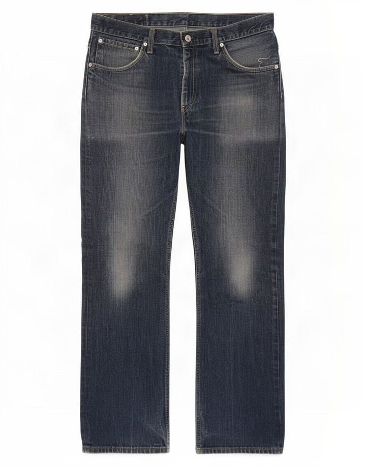 Blugi pentru bărbați Levi's 507 Bootcut W34 L34 Bumbac albastru