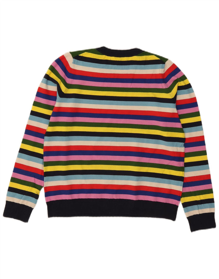 Pulover Boden pentru damă, cu gât roșu, cu dungi medii, multicolore, UK 14